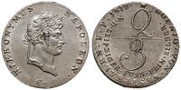 2/3 talara 1812 C, Clausthal, wyśmienita moneta 