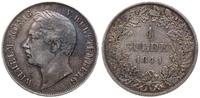 1 gulden 1841, Stuttgart, ciemna patyna, AKS 85,