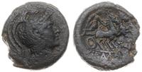brąz II-I w. pne, Aw: Głowa Ateny w hełmie w pra