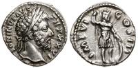 denar 171-172, Rzym, Aw: Głowa cesarza w wieńcu 