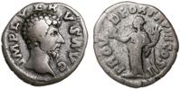 denar 162-163, Rzym, Aw: Głowa cesarza, bez wień