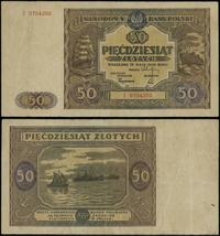 50 złotych 15.05.1946, seria J, numeracja 075420