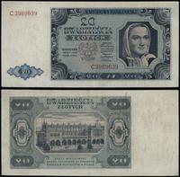 20 złotych 1.07.1948, seria C, numeracja 3989639