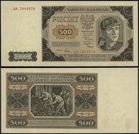 500 złotych 1.07.1948, seria AN, numeracja 70849