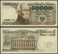 50.000 złotych 1.12.1989, seria A, numeracja 055