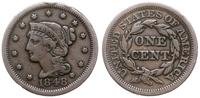 1 cent 1848, typ Young Head, patyna, uderzenia p