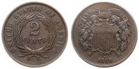 2 centy 1865, Filadelfia, patyna, porysowany awe