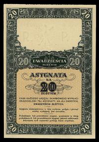 Asygnata na 20 złotych wydana przez Ministerstwo