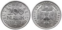 200 marek 1923 D, Monachium, aluminium, pięknie 