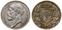 1 korona 1910, Berno, srebro próby '835', patyna