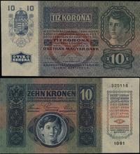 10 koron 2.01.1915, numeracja 325116/1081, lewy 