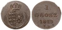 1 grosz 1810 IS, Warszawa, duże cyfry daty szero