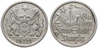 2 guldeny 1923, Utrecht, Koga, moneta czyszczona