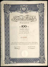 1 akcja na 100 złotych 1.04.1934, Bank Polski