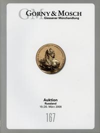 literatura numizmatyczna, katalog aukcyjny znanej firmy monachijskiej Gorny & Mosch, aukcja 167 z 19..