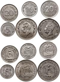 zestaw 6 monet, w skład zestawu wchodzi 5 centav