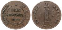 2 centimes 1846 (AN 43), miedź, KM 26
