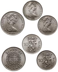 zestaw 3 monet 1977, Llantrisant, w skład zestaw