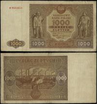 1.000 złotych  15.01.1946, seria M, numeracja 95