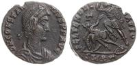 follis 351-354, Cyzicus, Aw: Popiersie cesarza w