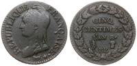5 centimes L'AN 8 (1799-1800), Strasbourg, Gadou