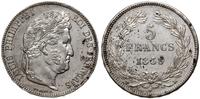 5 franków 1838 MA, Maryslia, srebro 25.03 g, Dav