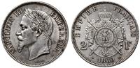 2 franki 1869 BB, Strasburg, srebro 9.95 g, drob