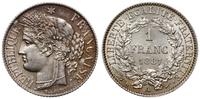 1 frank 1887 A, Paryż, srebro 5.02 g, subtelna p