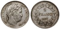 1 frank 1837 W, Lille, srebro 5.03 g, Gadoury 45