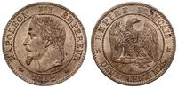 2 centimes 1862 BB, Strasburg, pięknie zachowane
