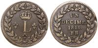 10 centimów (un décime) 1815 BB, Strasburg, Gado