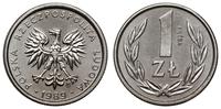 1 złoty 1989, Warszawa, PRÓBA NIKIEL, nikiel, na