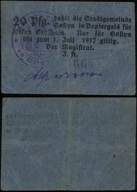 20 fenigów 1.07.1917, numeracja 6677, z pieczęci