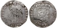 1 gulden 1710, srebro, 10.42 g, uderzenia przy k