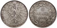 2 guldeny 1845, Frankfurt, bardzo ładny i rzadki