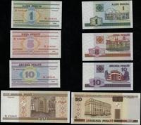 Białoruś, zestaw 9 banknotów, 2000