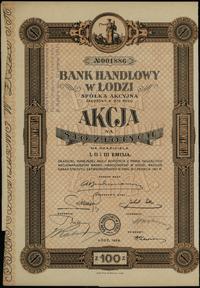 1 akcja na 100 złotych 1928, Łódź, I, II i III e