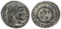 follis 320-321, Tessaloniki, Aw: Głowa cesarza w