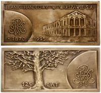 Polska, plakieta z okazji 125 lat Banku Handlowego w Warszawie, 1995