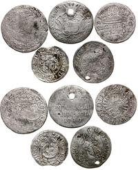 zestaw 5 monet polskich i węgierskich, w skład z