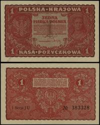 1 marka polska 23.08.1919, seria I-JU, numeracja