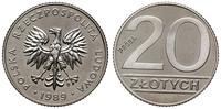 20 złotych 1989, Warszawa, PRÓBA NIKIEL, nikiel,