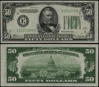 50 dolarów 1934, seria E01223386A, zielona piecz