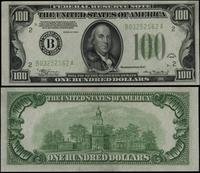 100 dolarów 1934, seria B03252562A, zielona piec