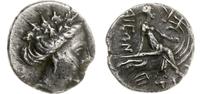drachma III/II w. pne, Aw: Głowa nimfy w diademi