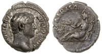 denar 117-138, Rzym, Aw: Głowa cesarza w prawo, 