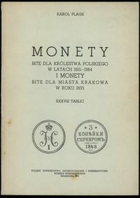 wydawnictwa polskie, Plage Karol – Monety bite dla Królestwa Polskiego w latach 1815-1864 i mon..
