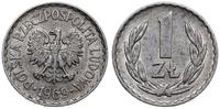 1 złoty 1969, Warszawa, aluminium, rzadszy roczn