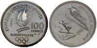 100 franków 1991, Paryż, Albertville 1992 - skok