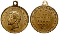 medal 1852, na pamiątke podróży Napoleona III po